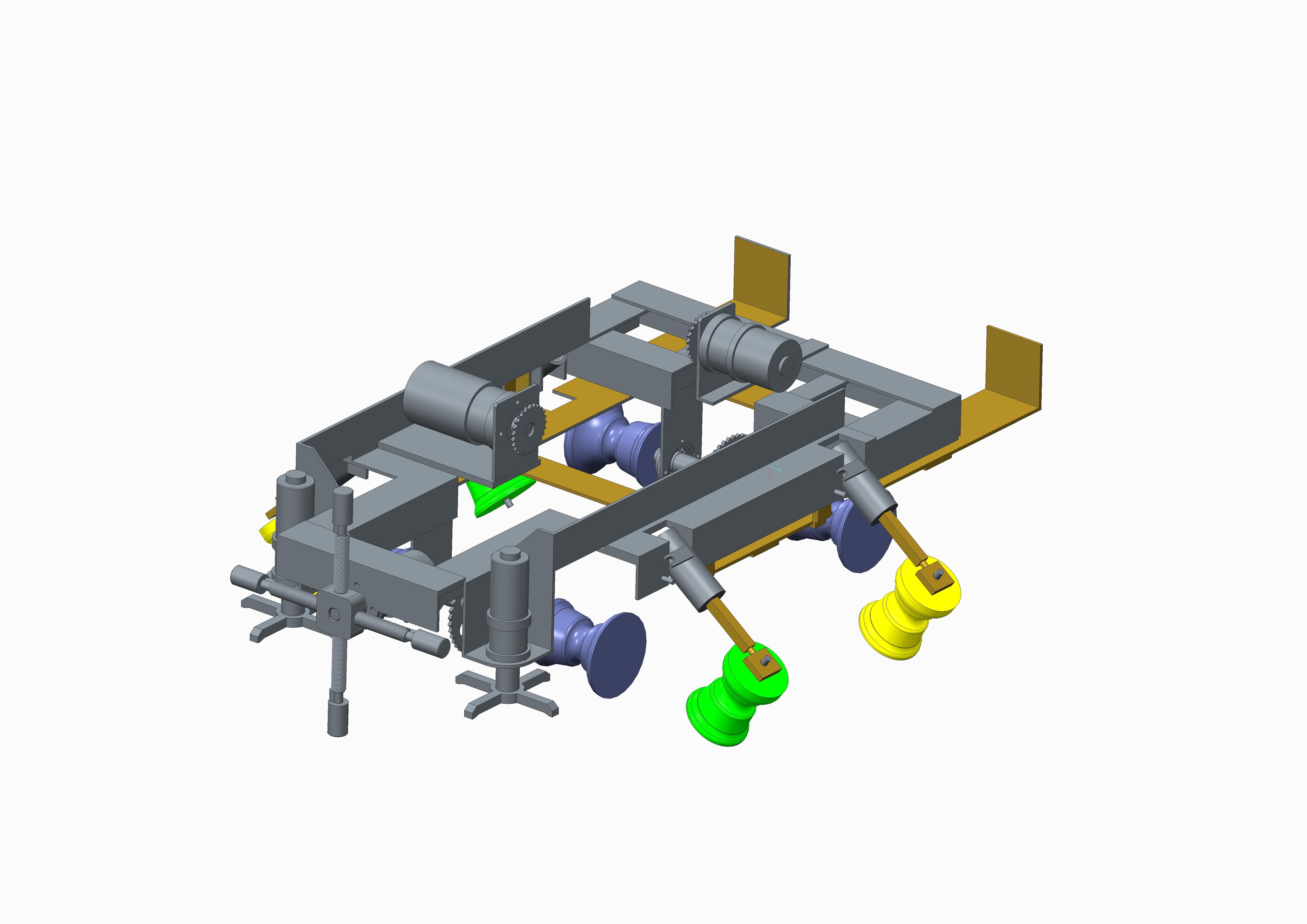 高压输电导线除冰机越障机构设计【4张CAD图纸+文档】165167===100ku