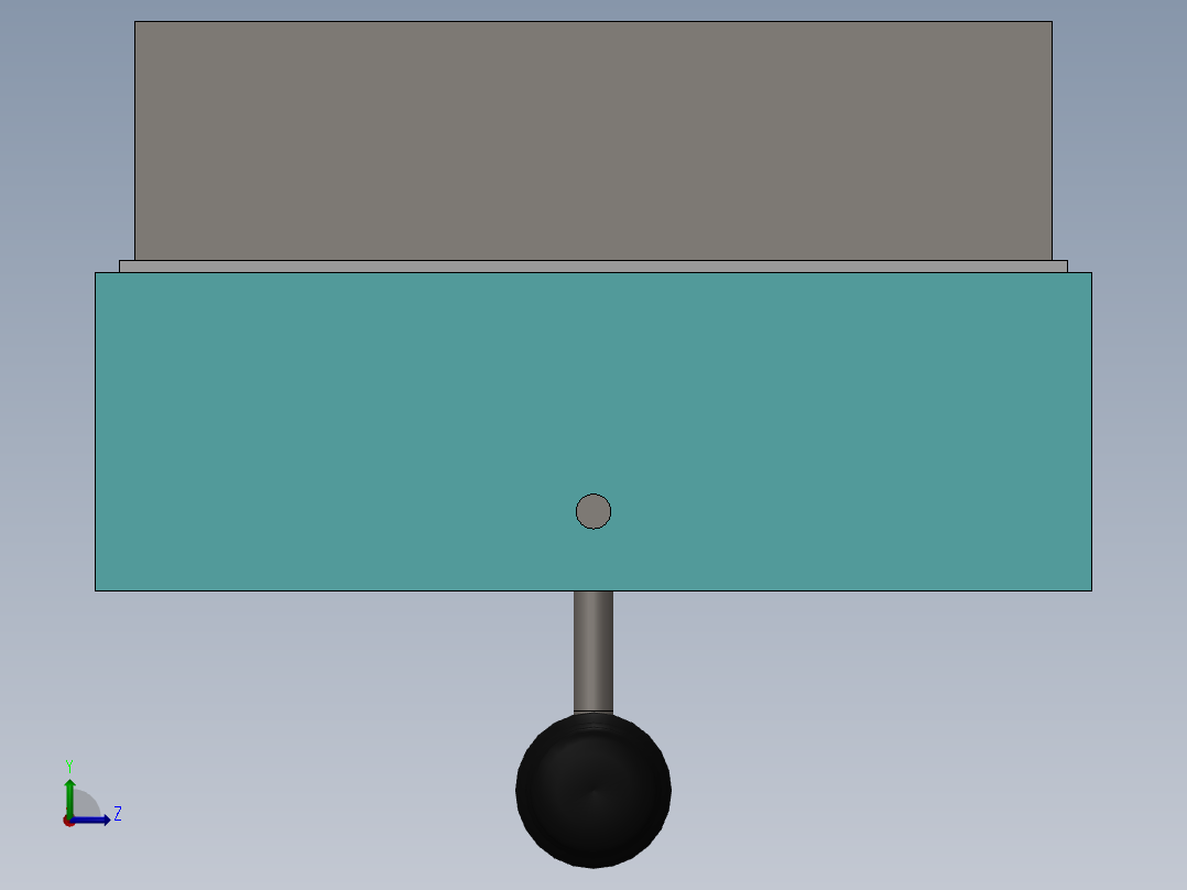 实验室马弗炉左视图