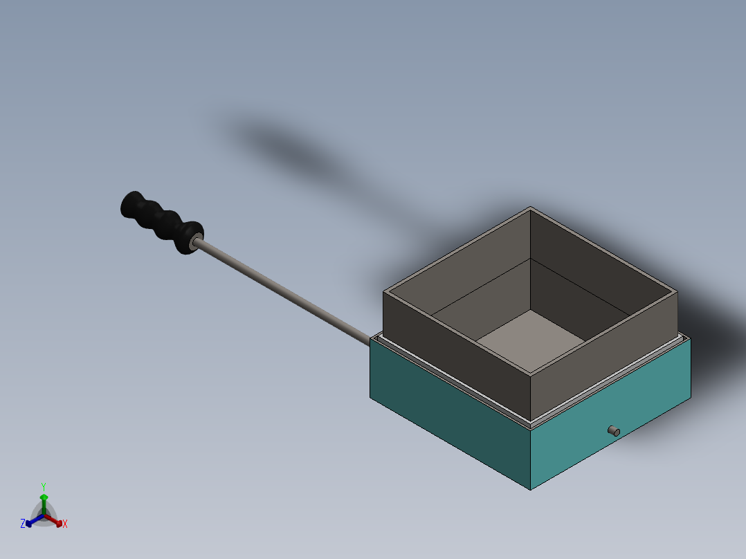 实验室马弗炉正等轴测图