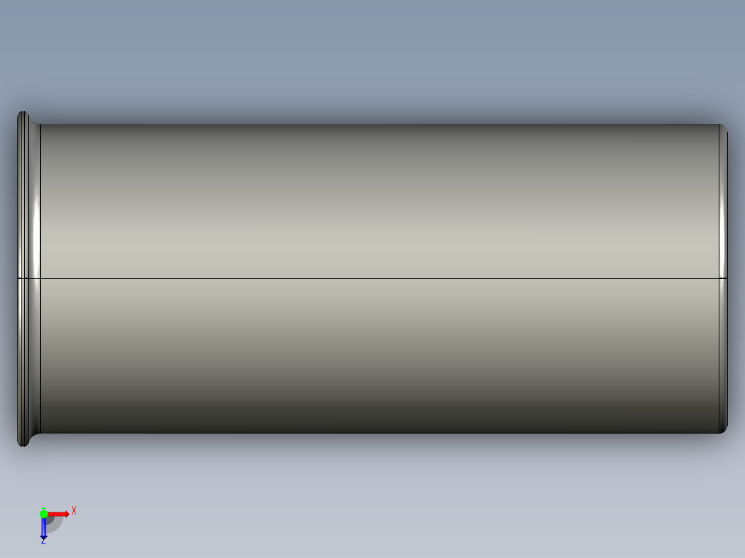 软管与硬管连接用工业通用接头0127_10_00俯视图