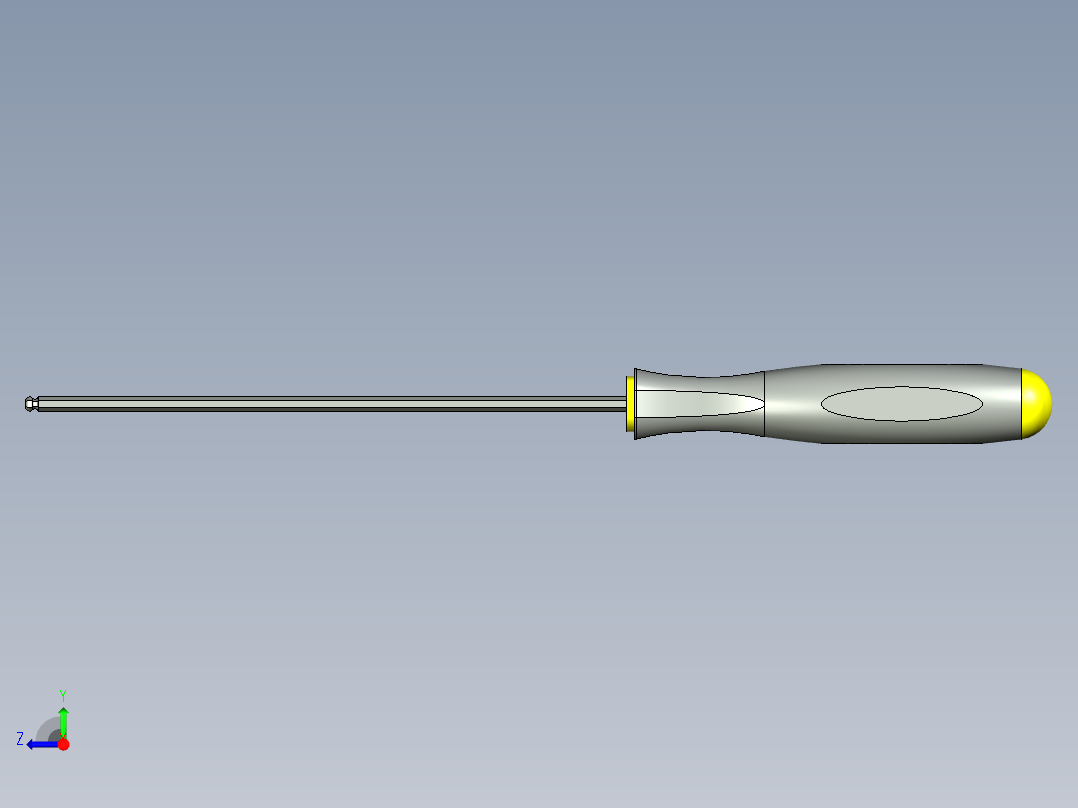 050球头六角螺丝刀--sw stp右视图