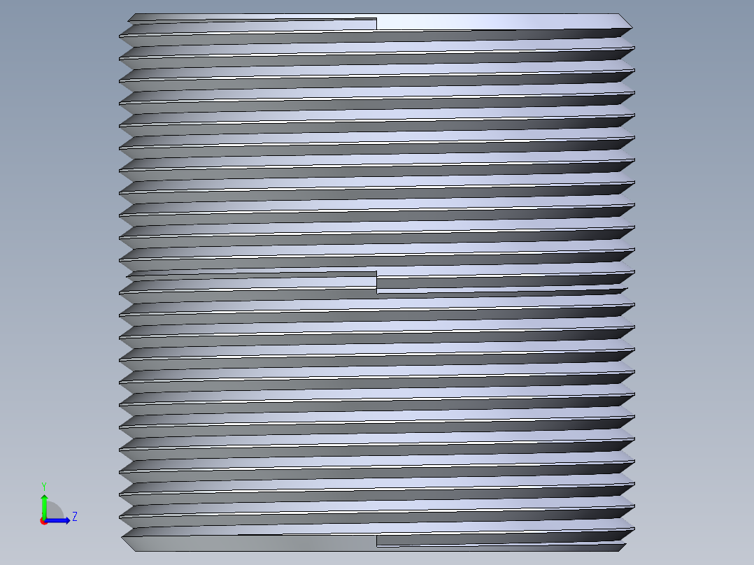 聚氯乙烯配件33-Sch80_Nipple_MPTxMPT_861-292_2.5in x 3in左视图