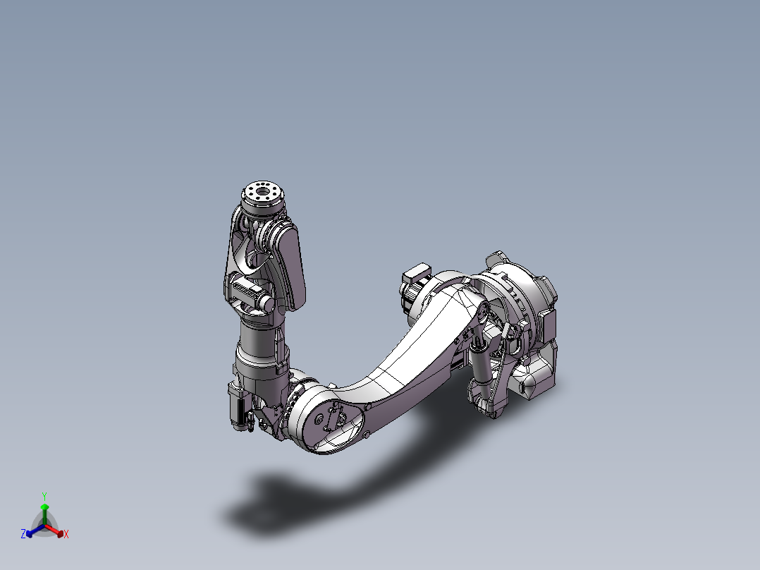 川崎BX200L机器人正等轴测图