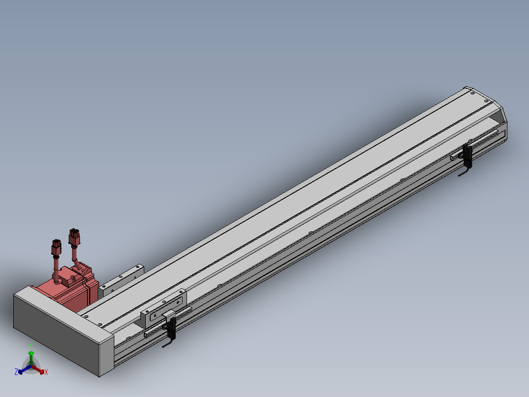 精密模组MY120-T10-650L-BR-P20B-C4-C正等轴测图