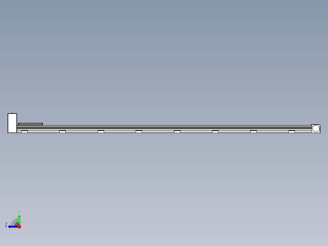 同步带滑台-欧规B8-L88-S2800-L-ZP75-D3-N10右视图