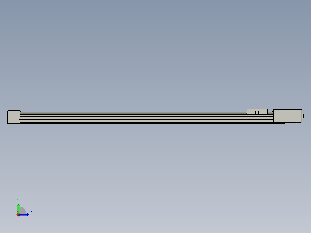 威洛博直线电机模组EB4-L40-S950-BR-57-MS3左视图