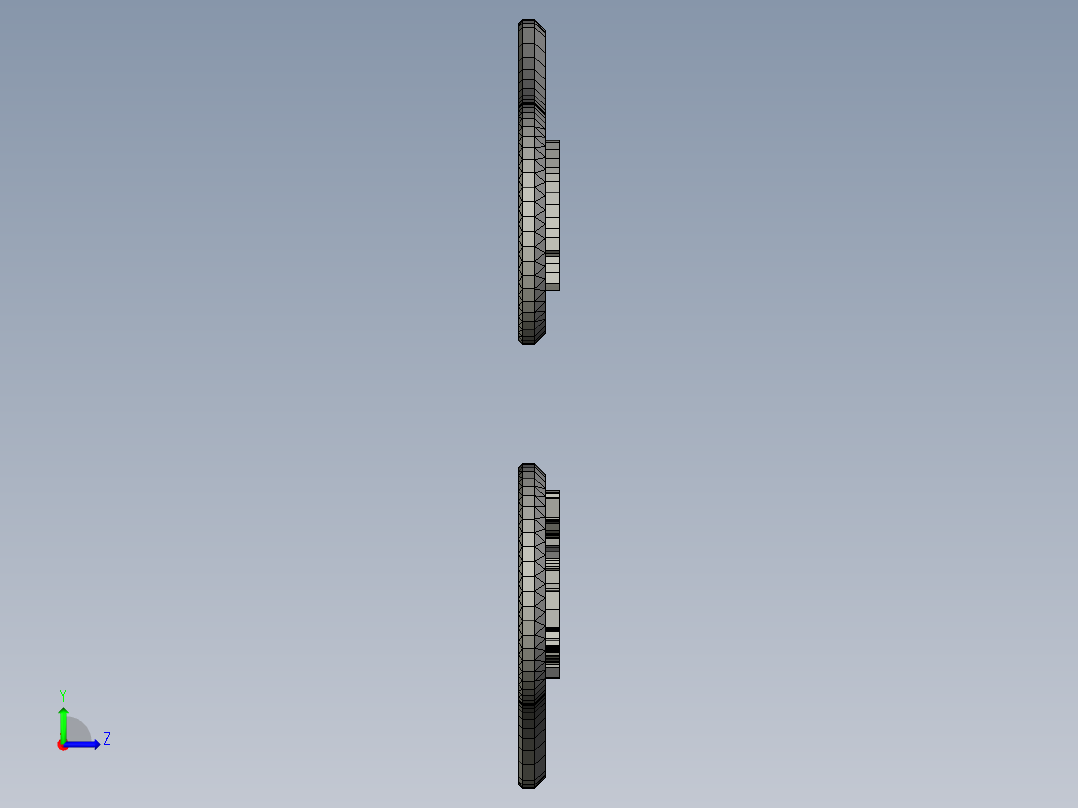 3D打印模型 - 弩1左视图