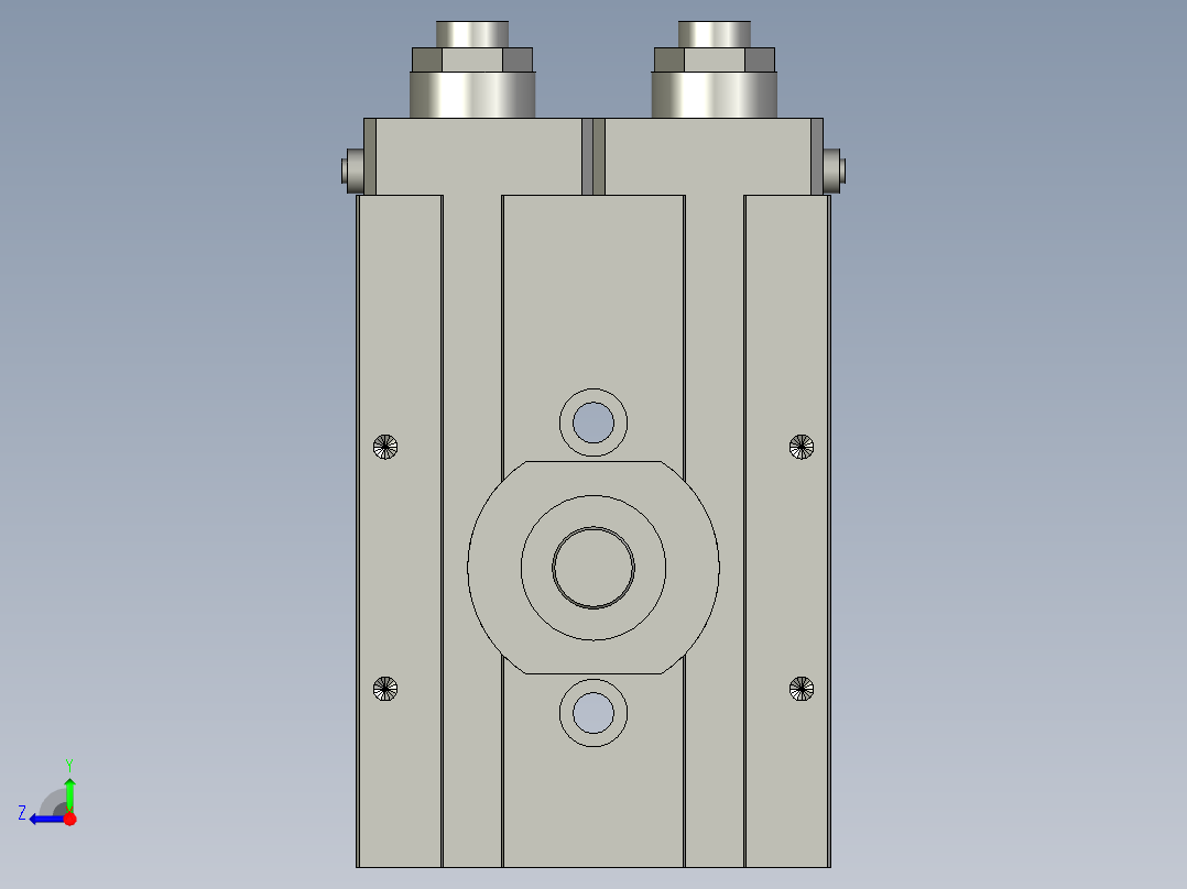 旋转气爪PRC30-180右视图