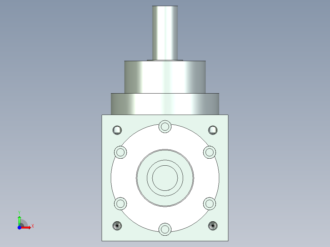 换向器PW70垂直输出-1 14-50-70-M4.stp前视图