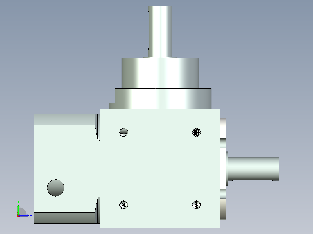 换向器PW70垂直输出-1 14-50-70-M4.stp左视图