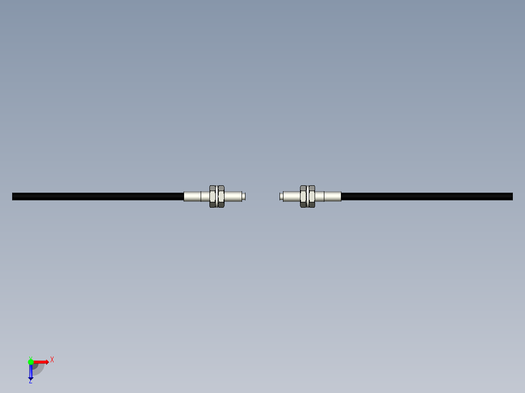 光纤元件对射型FT-D321俯视图