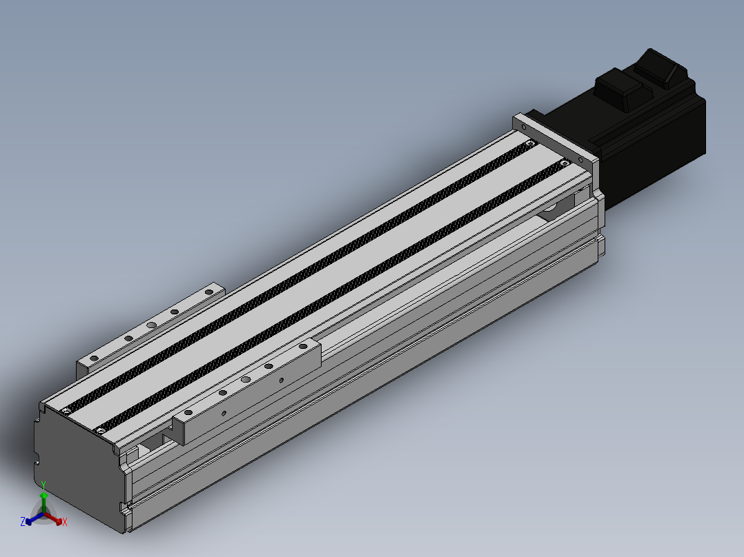 精密模组MY80D-T10-150L-BC-P20B-C4-C正等轴测图
