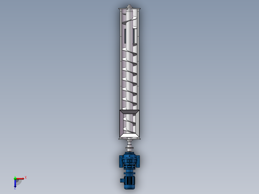 螺旋输送机1466228俯视图