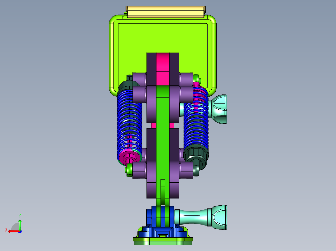 相机专用避震器支座后视图