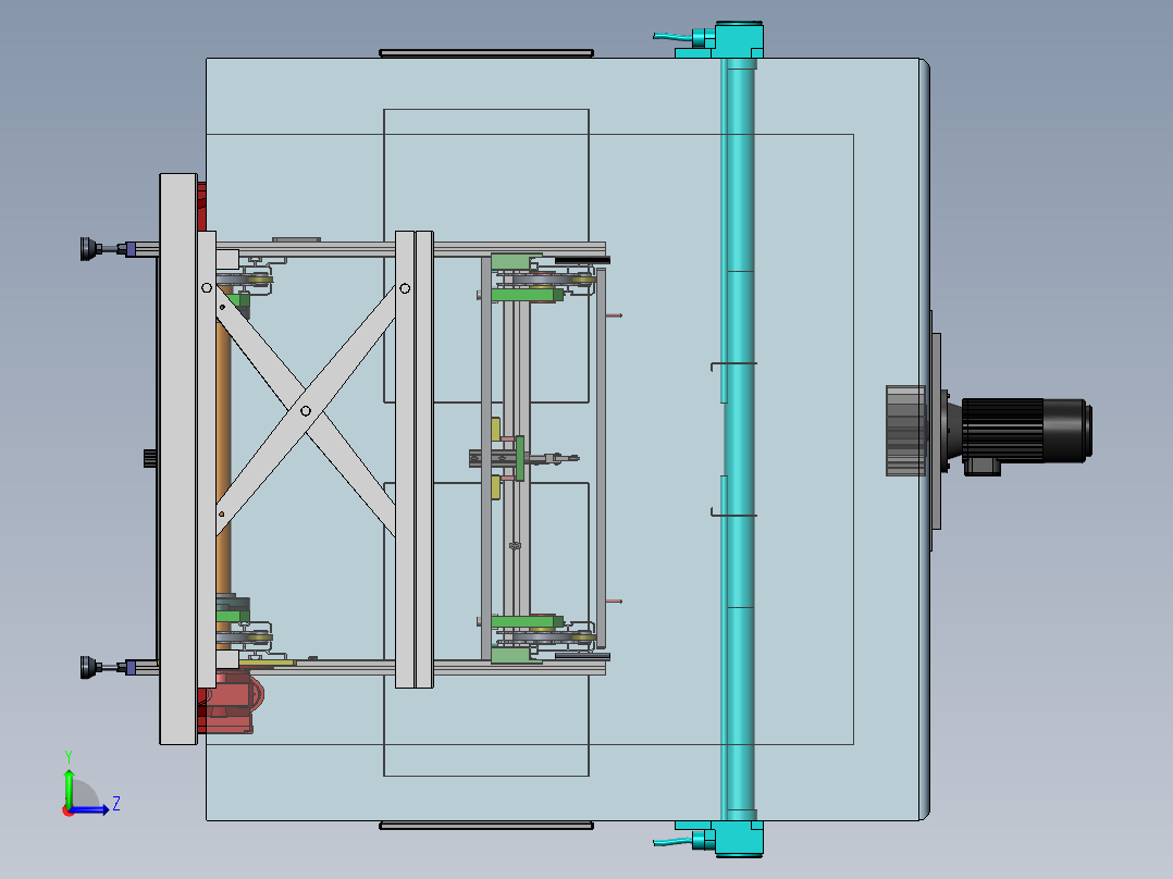 双层隧道炉左视图