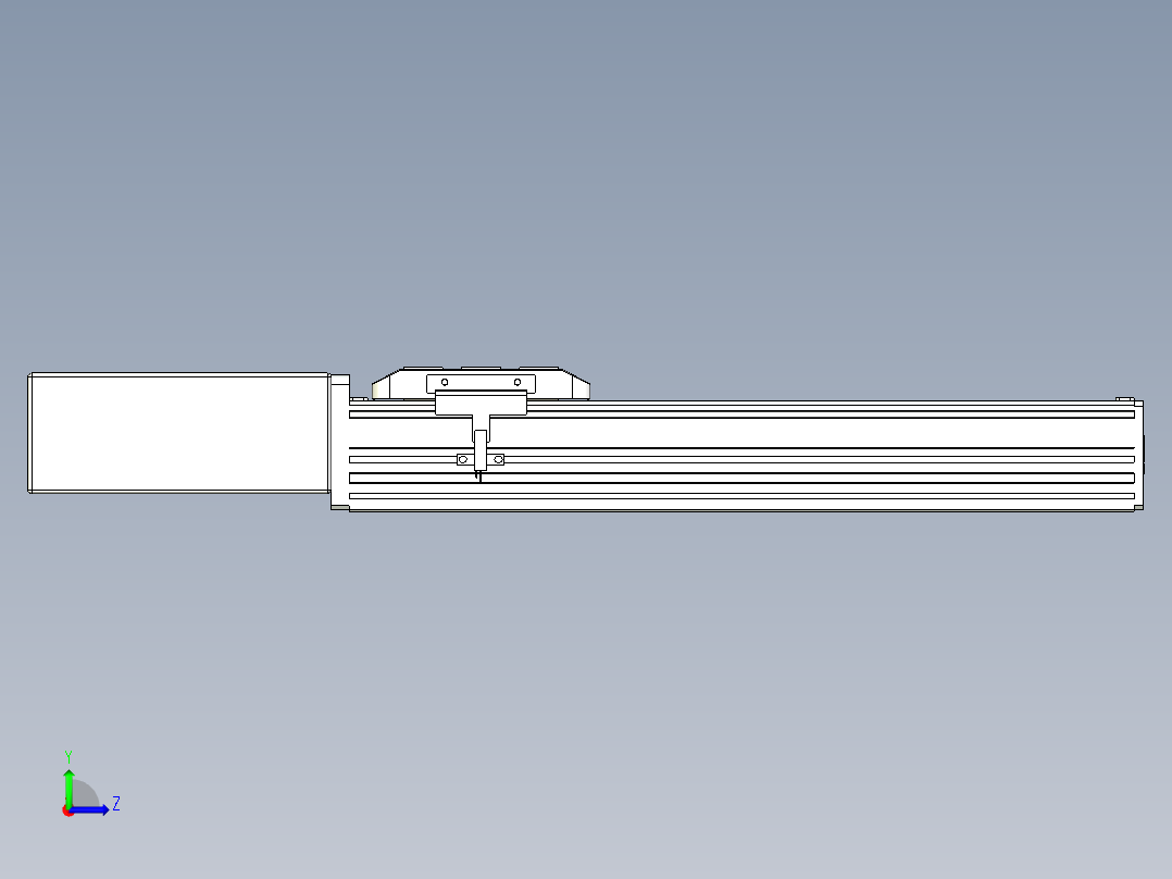 同步带全封闭直线模组TPA-HCB-85D-90-L250-MR-C-P20-N3左视图