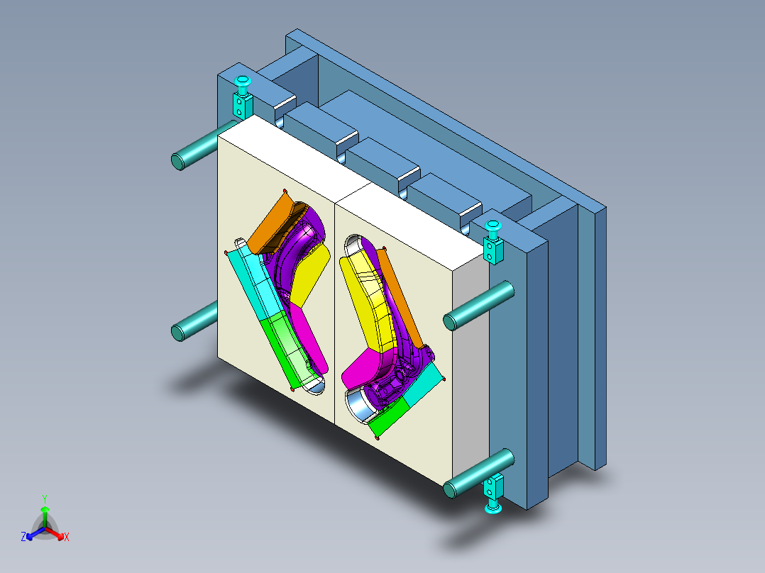 [冲压模具]特斯拉悬挂摆臂的冲压模具op20