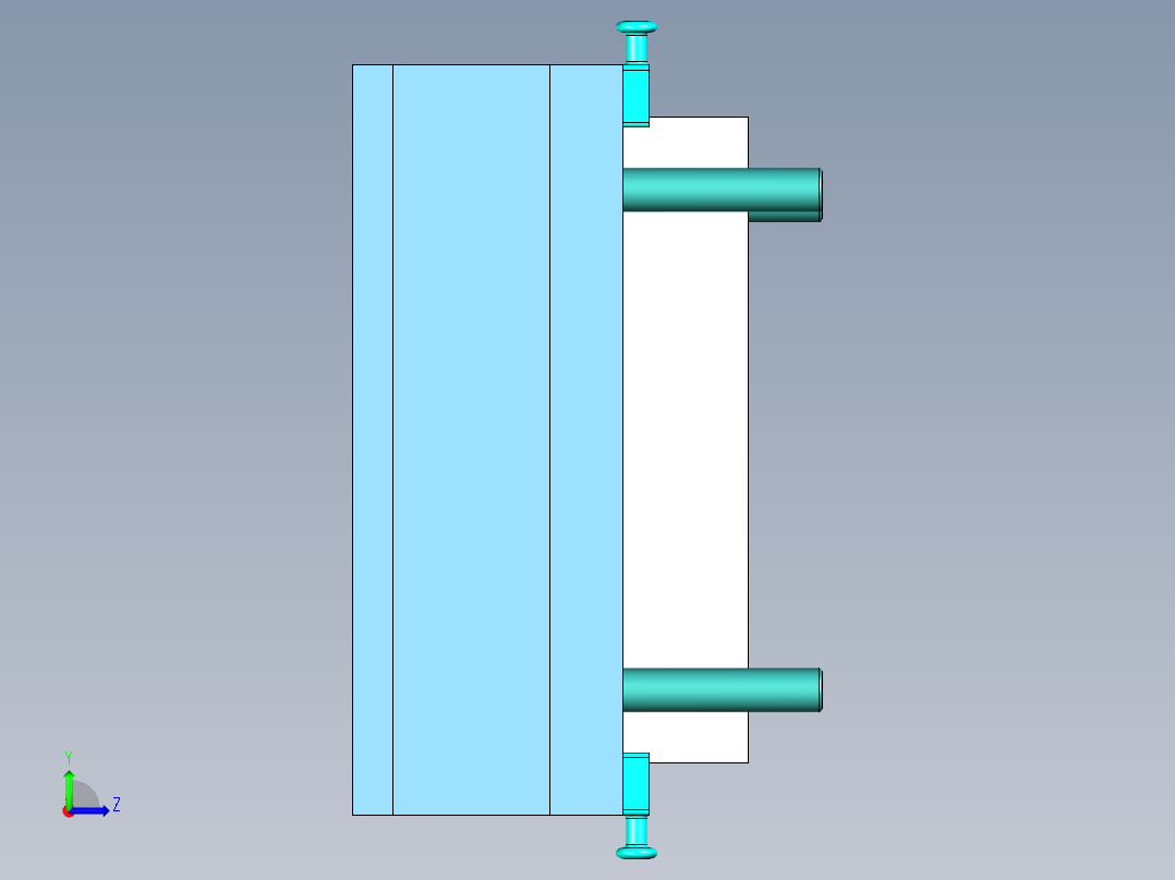 [冲压模具]特斯拉悬挂摆臂的冲压模具op20左视图