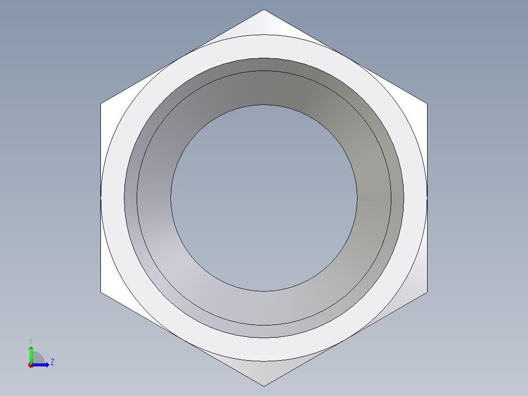 卡套式工业通用硬管接头EO_Nut_EO_24__Cone_end_M08LLCFX左视图