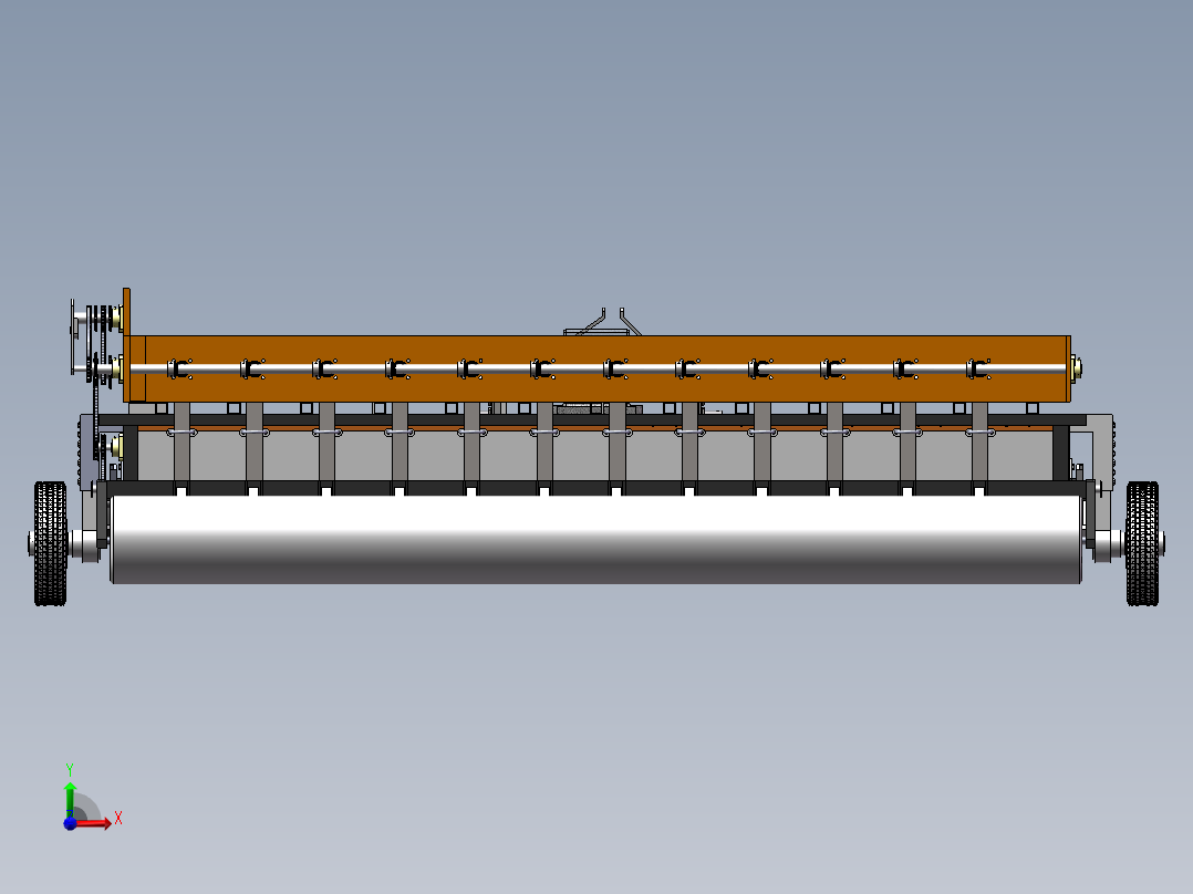 免耕播种机前视图