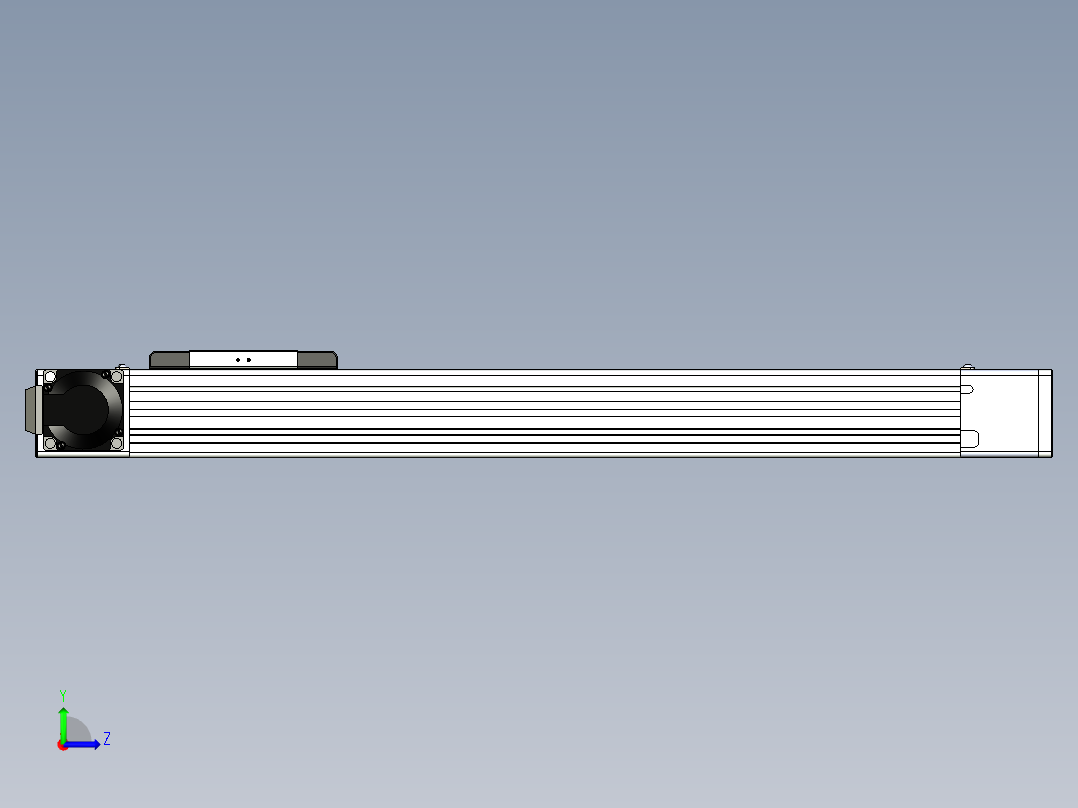 同步带滑台-欧规BC6-L120-S450-L-P40-D3左视图