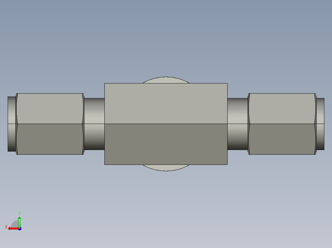 卡套式工业通用硬管接头4-4-4_obu-s后视图