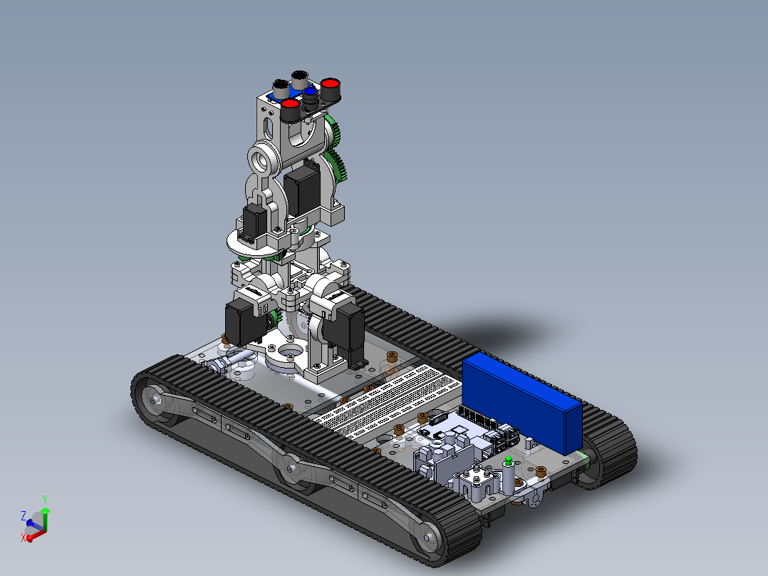 3D扫描机器人履带车