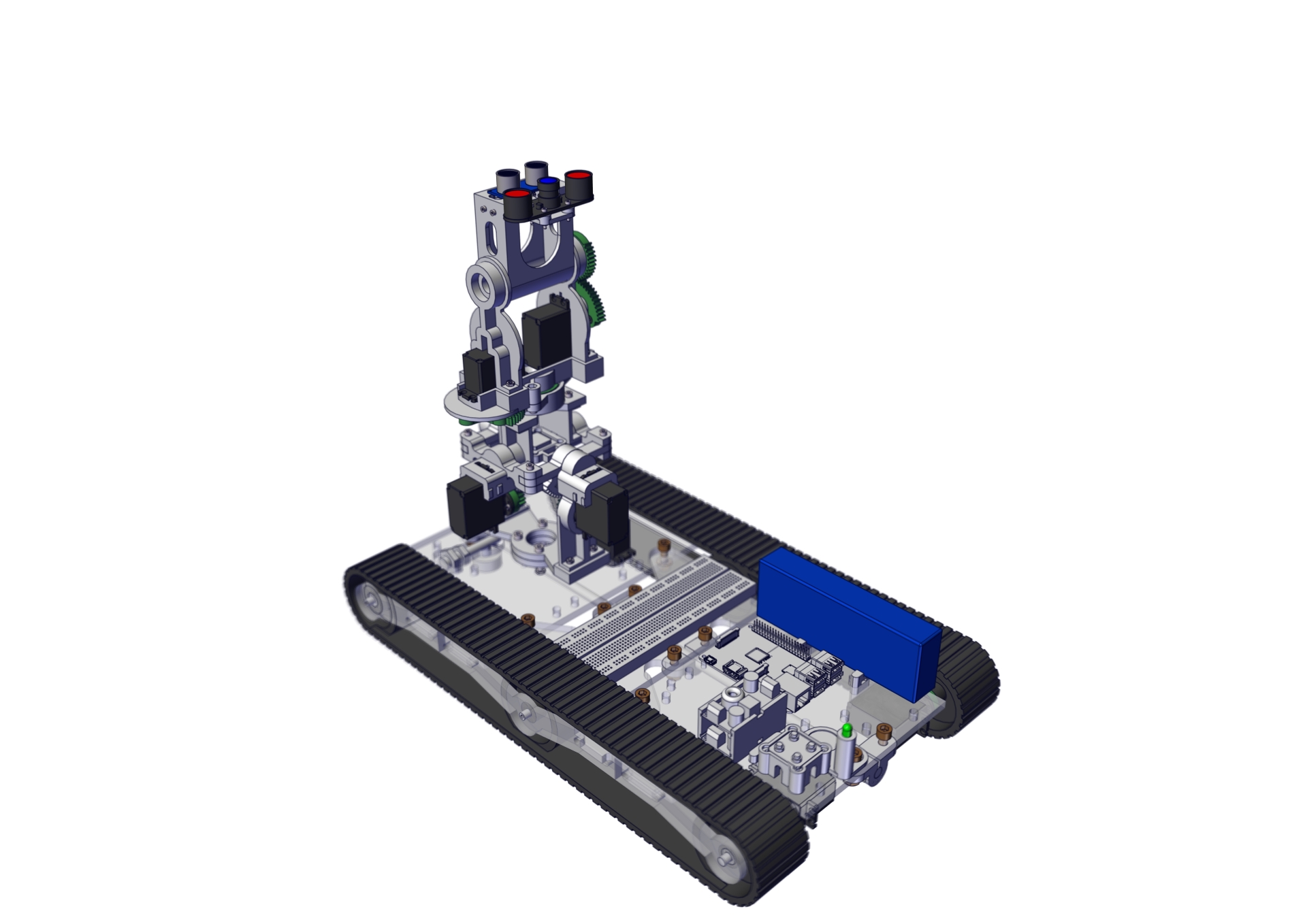 3D扫描机器人履带车