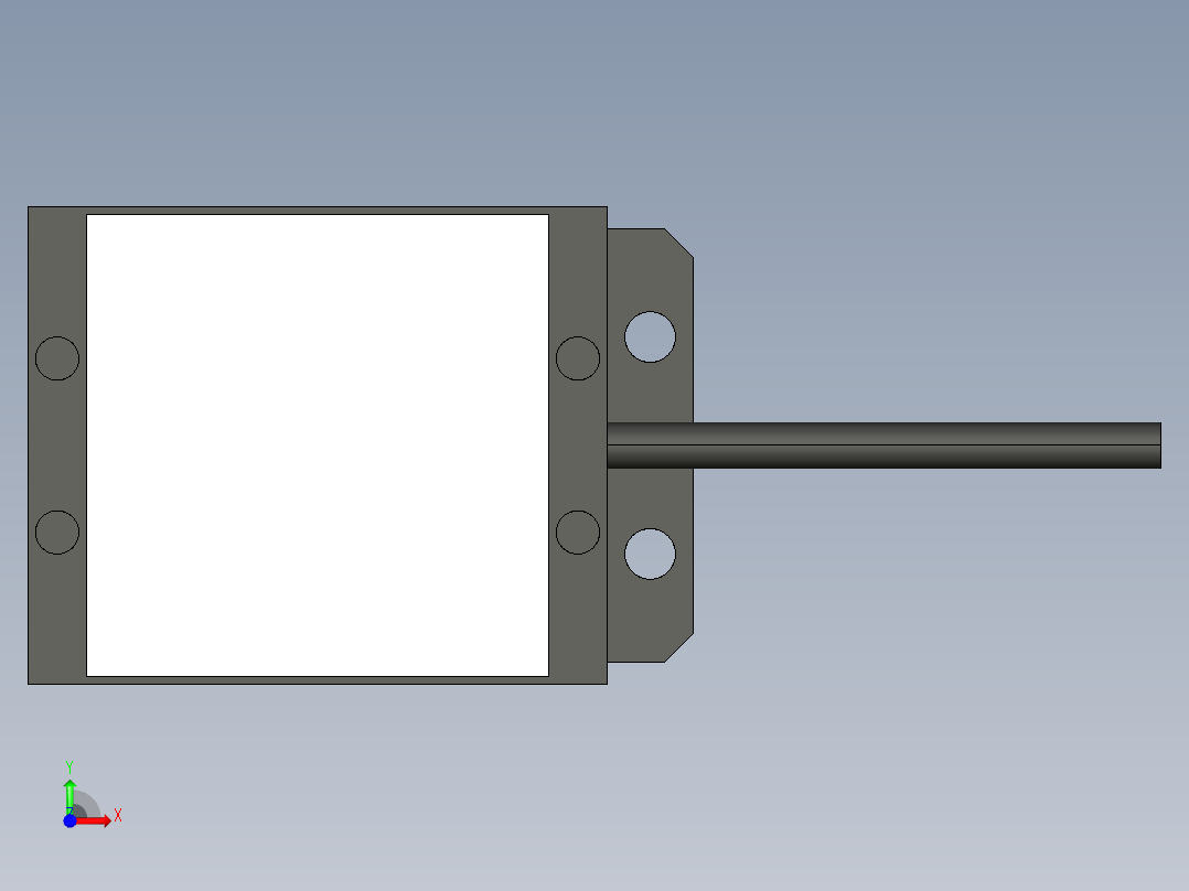 基恩士CA-DSR2_kc图纸模型前视图