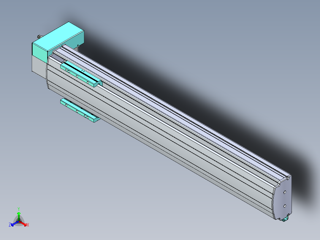 威洛博VBF同步带传动一般环境VBF14-L45-S650-BRD-ZP40-C3正等轴测图