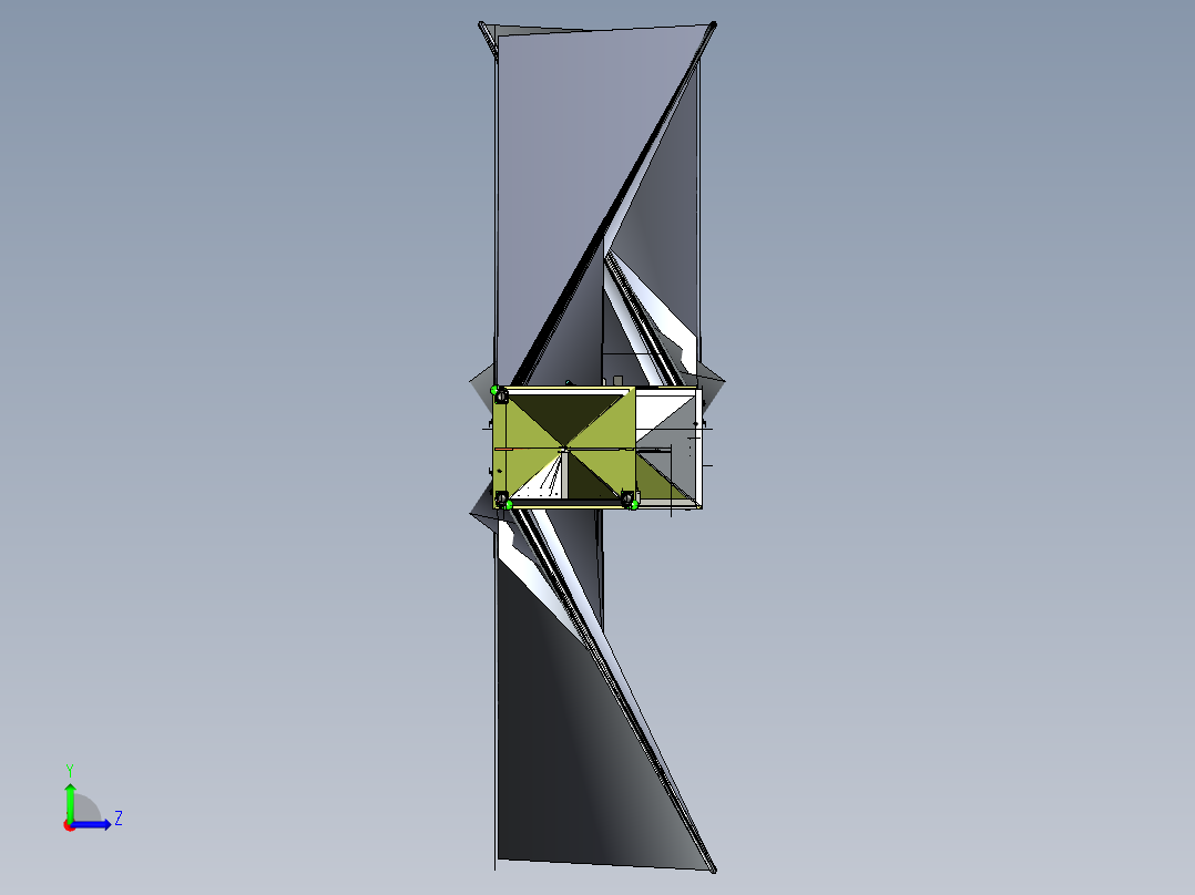 摆盘上料机 三维膜图纸设计左视图