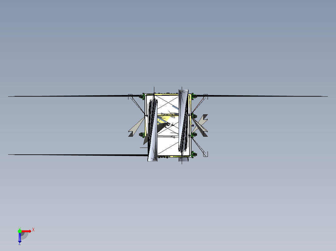摆盘上料机 三维膜图纸设计俯视图