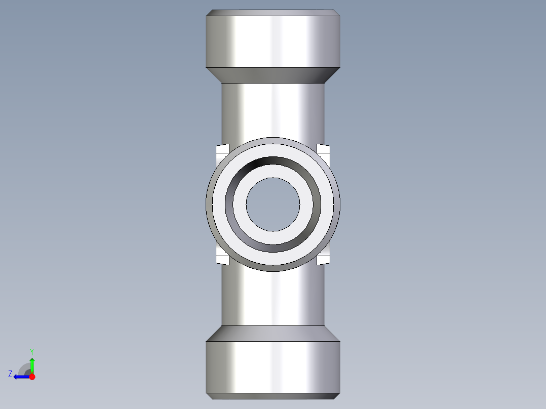 卡套式工业通用硬管接头EO_Union_cross_K12SCFX右视图