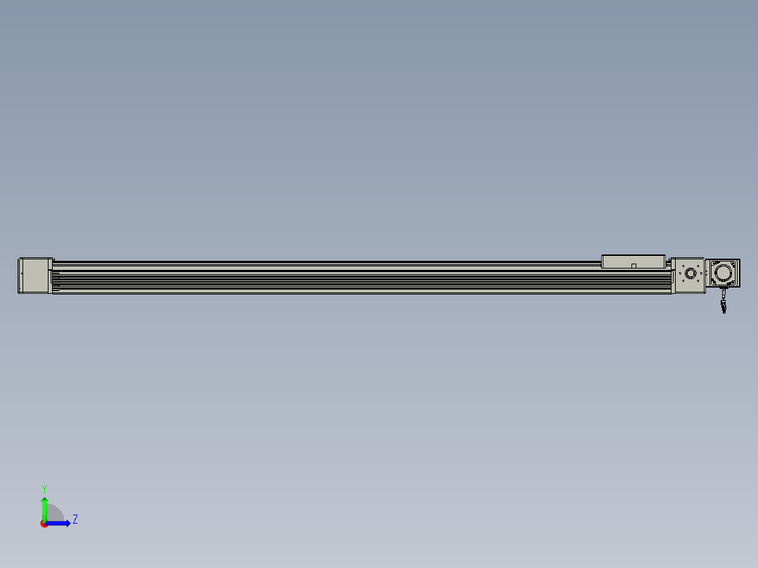 威洛博直线电机模组EB16-L208-S1800-BL-ZP75-MS3-5K左视图