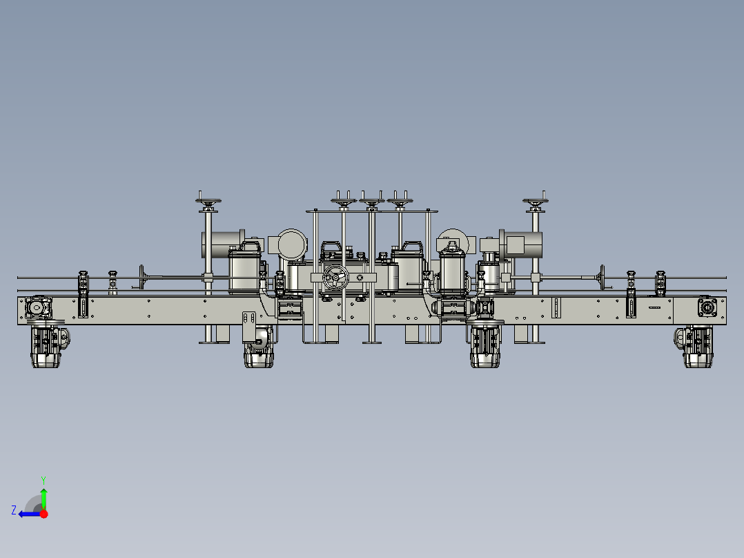 龙门架双机械手右视图