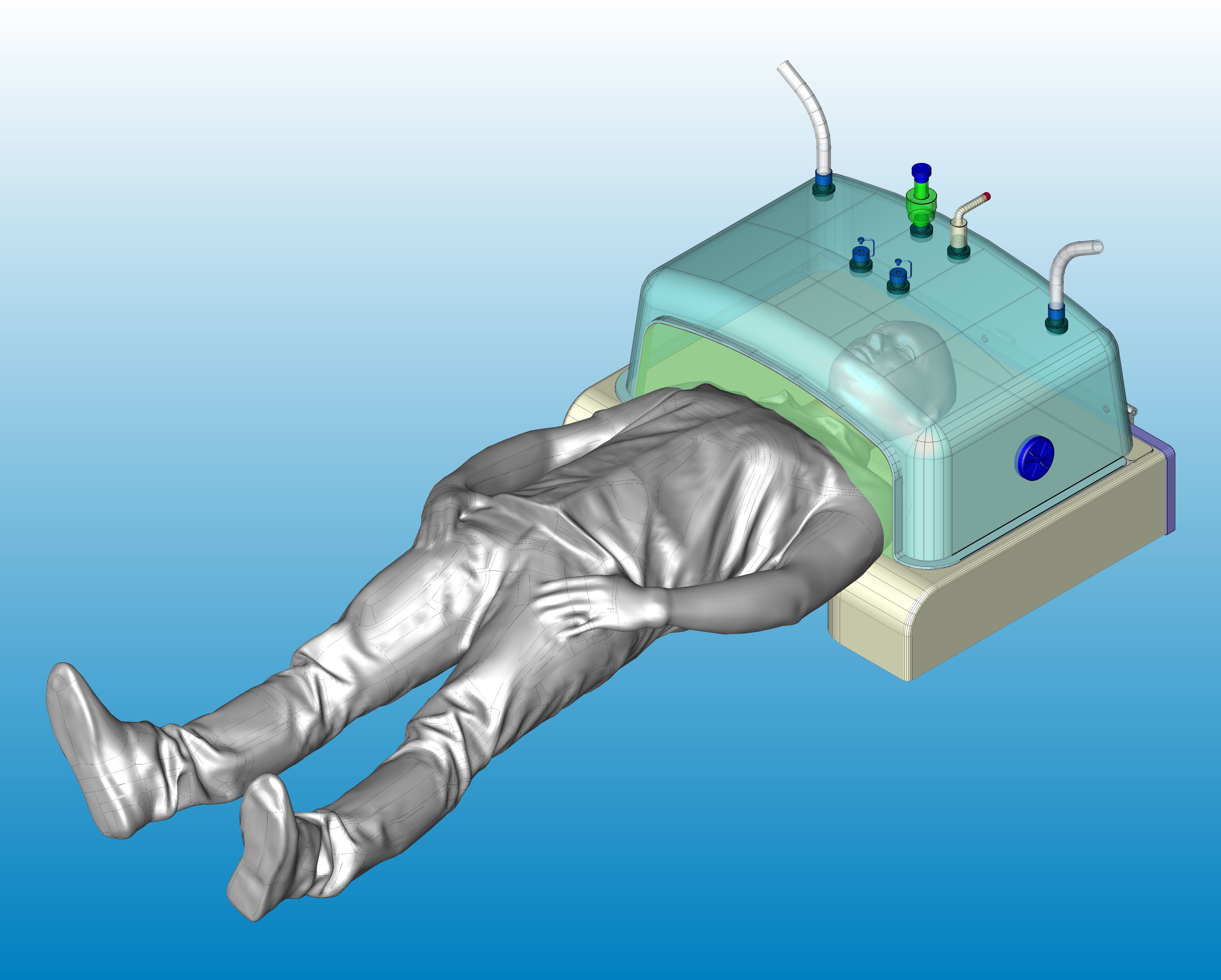 具有持续正气压（持续气道正压）的机械通气