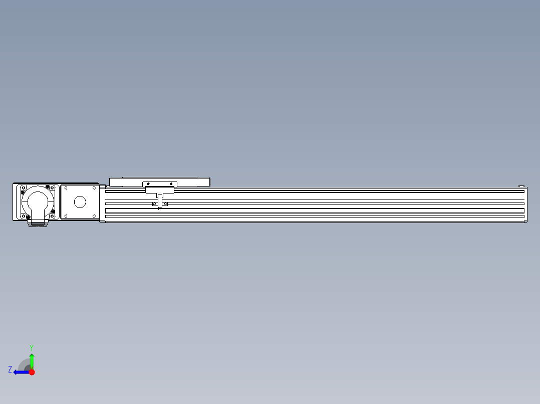 同步带全封闭直线模组TPA-HCB-120D-90-L500-ML-Y-P40-N3右视图
