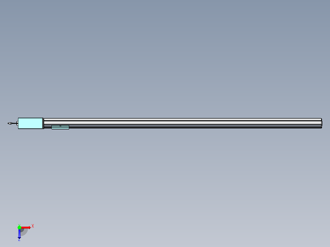 威洛博VBF同步带传动一般环境VBF14-L45-S1950-BR-ZP75-C3俯视图