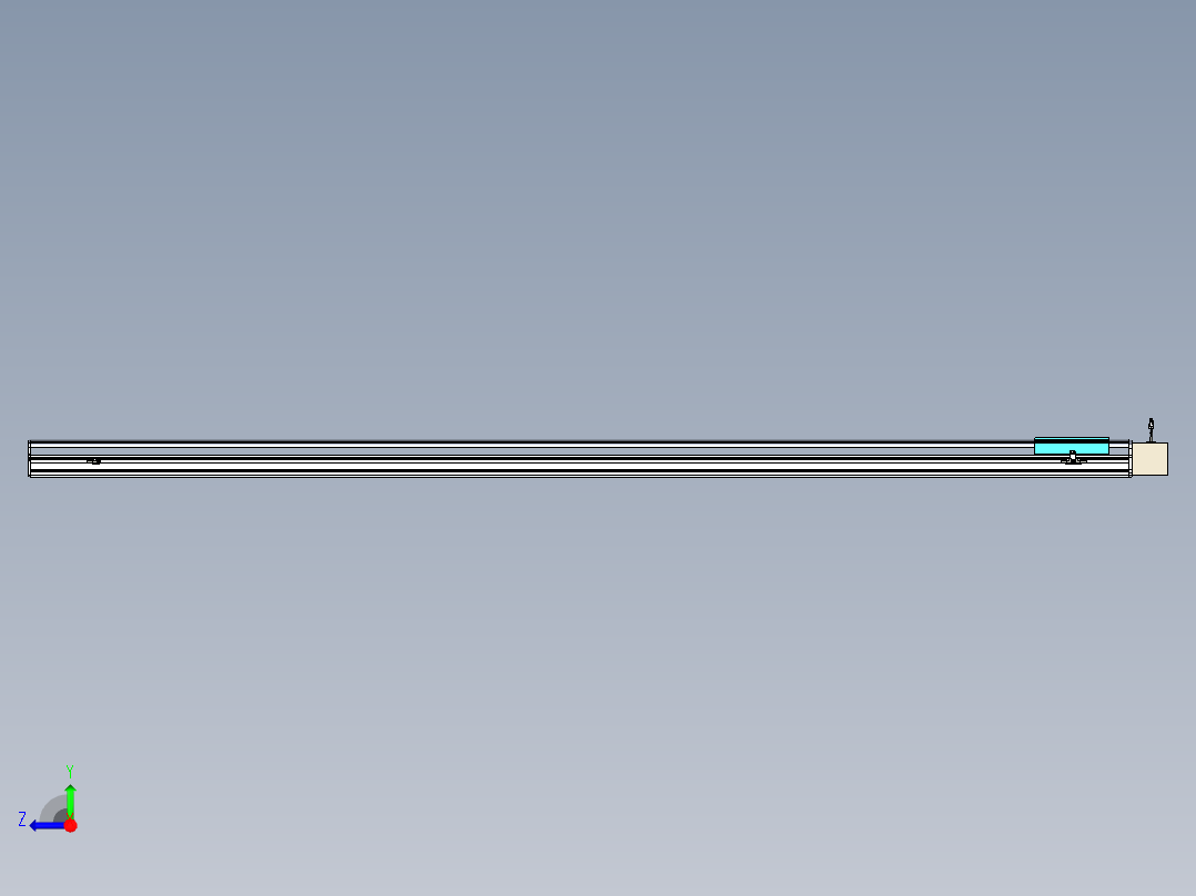 同步带滑台-半封闭B22-L100-C-S3000-L-P75-D3-N5右视图