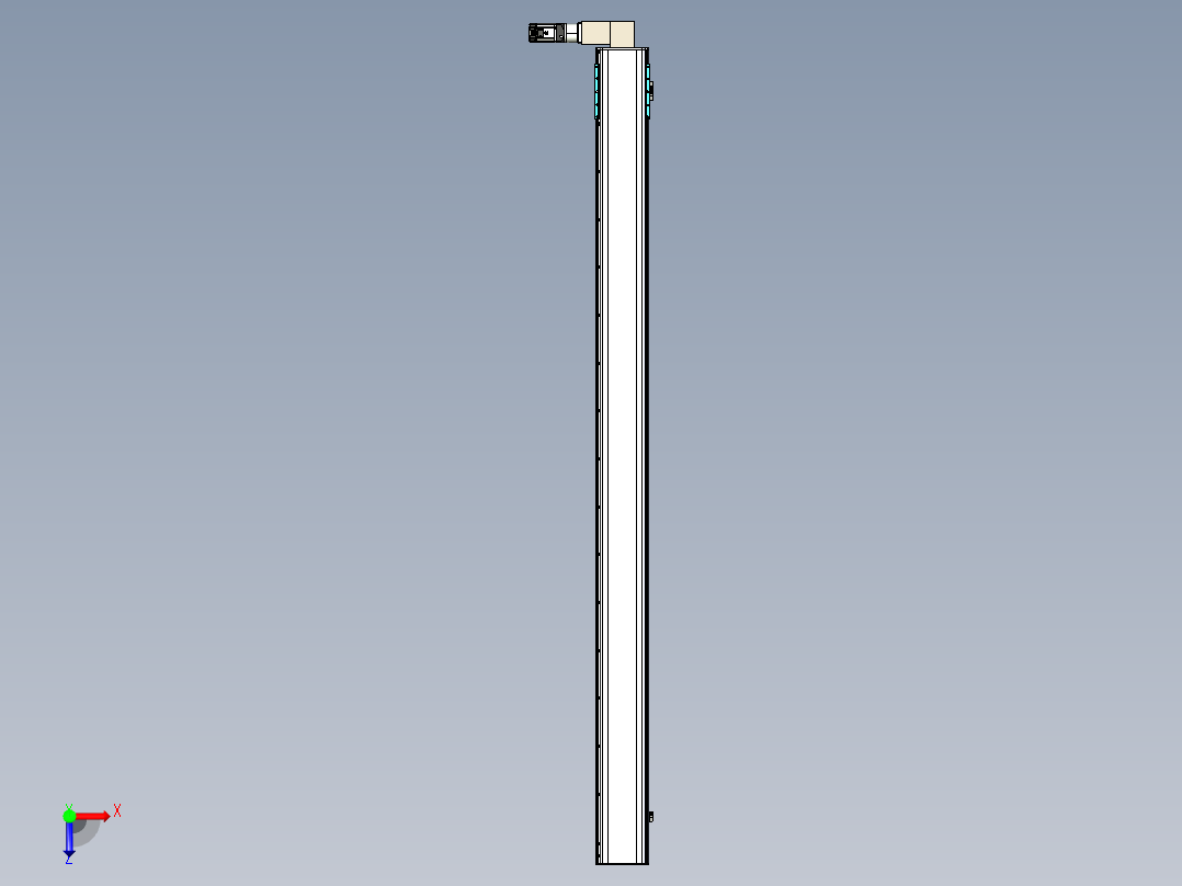 同步带滑台-半封闭B22-L100-C-S3000-L-P75-D3-N5俯视图
