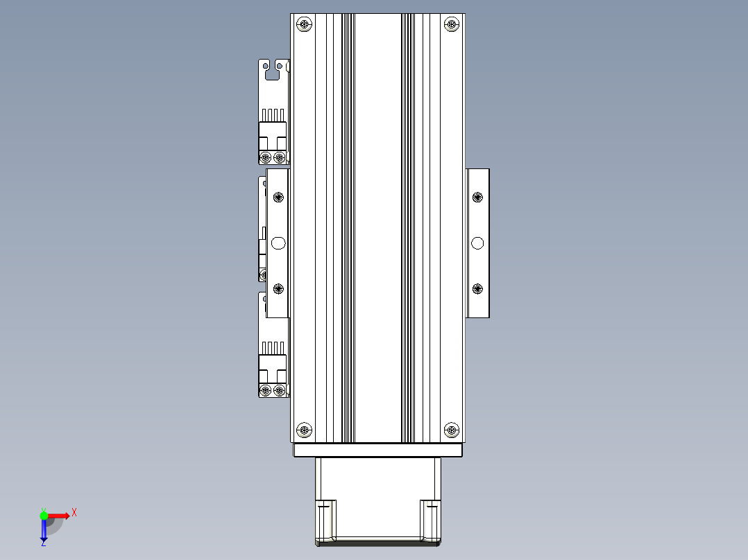 TPA-KNR-86E-1610C-L50A1-MU-BJ57-N3线性模块铝制底座俯视图