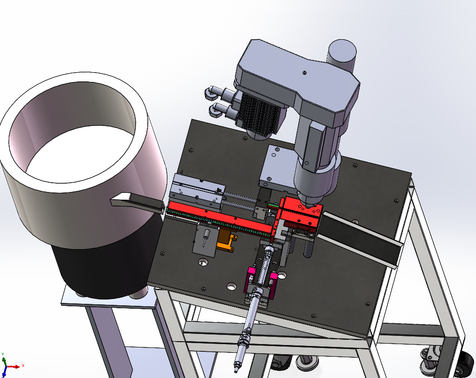 L型铁全自动攻丝机电路引脚攻丝（sw22可编辑+工程图）