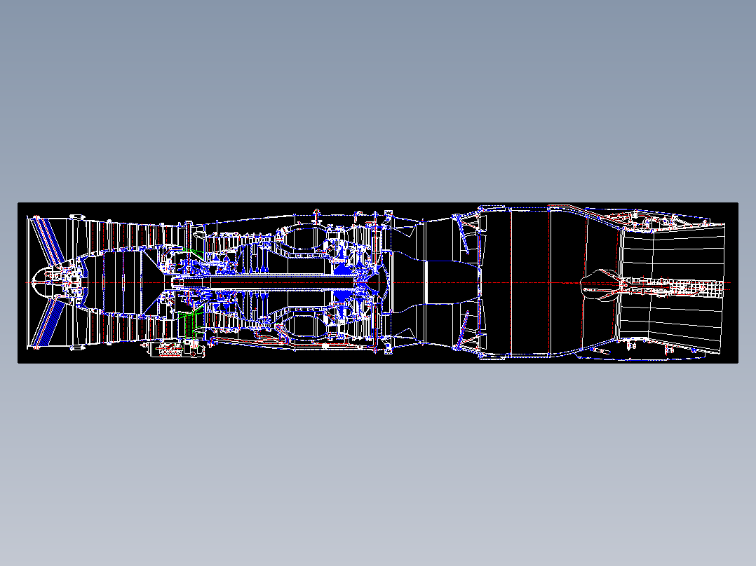 <span style='color: red'>航空发动机</span>RD-33cad图纸