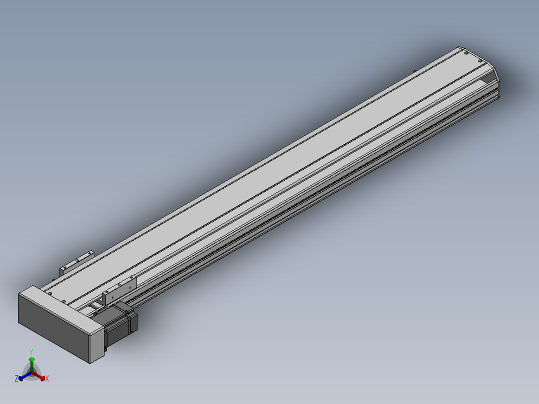 精密模组MY130-T10-1000L-BL-P20B-C4-C正等轴测图