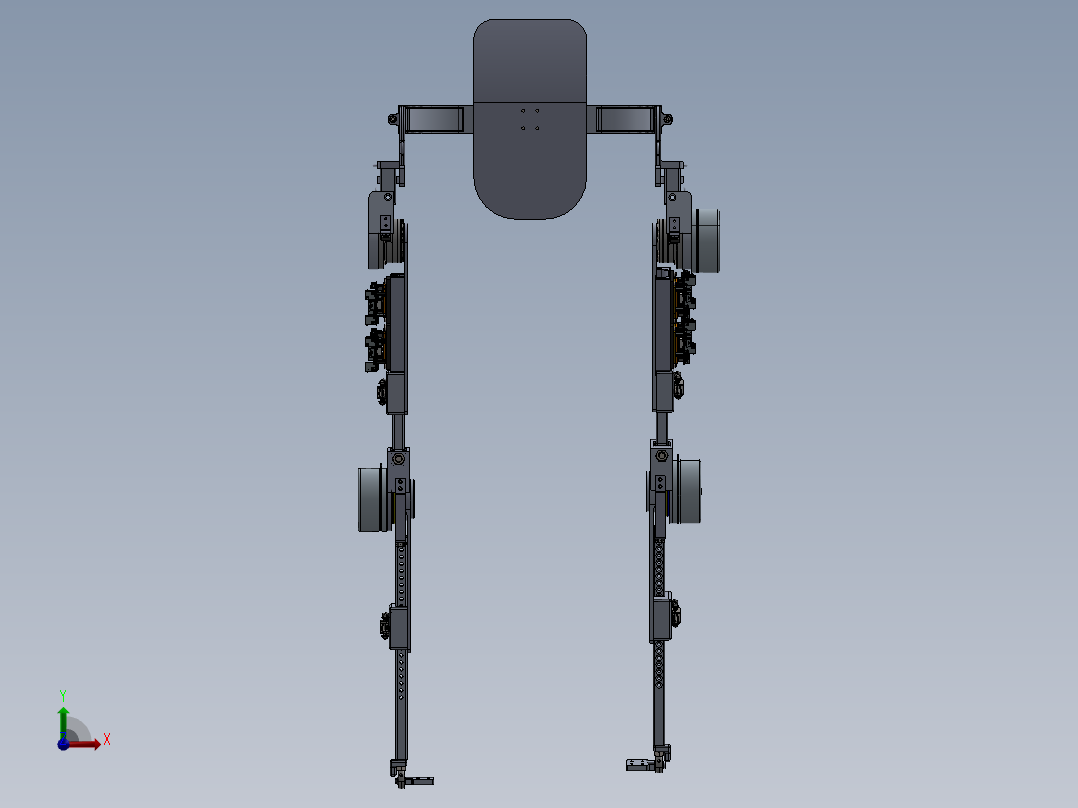 下肢康复外骨骼前视图