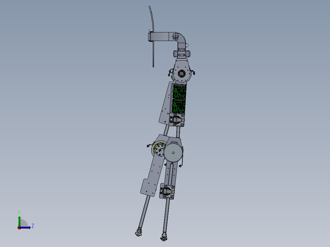 下肢康复外骨骼左视图