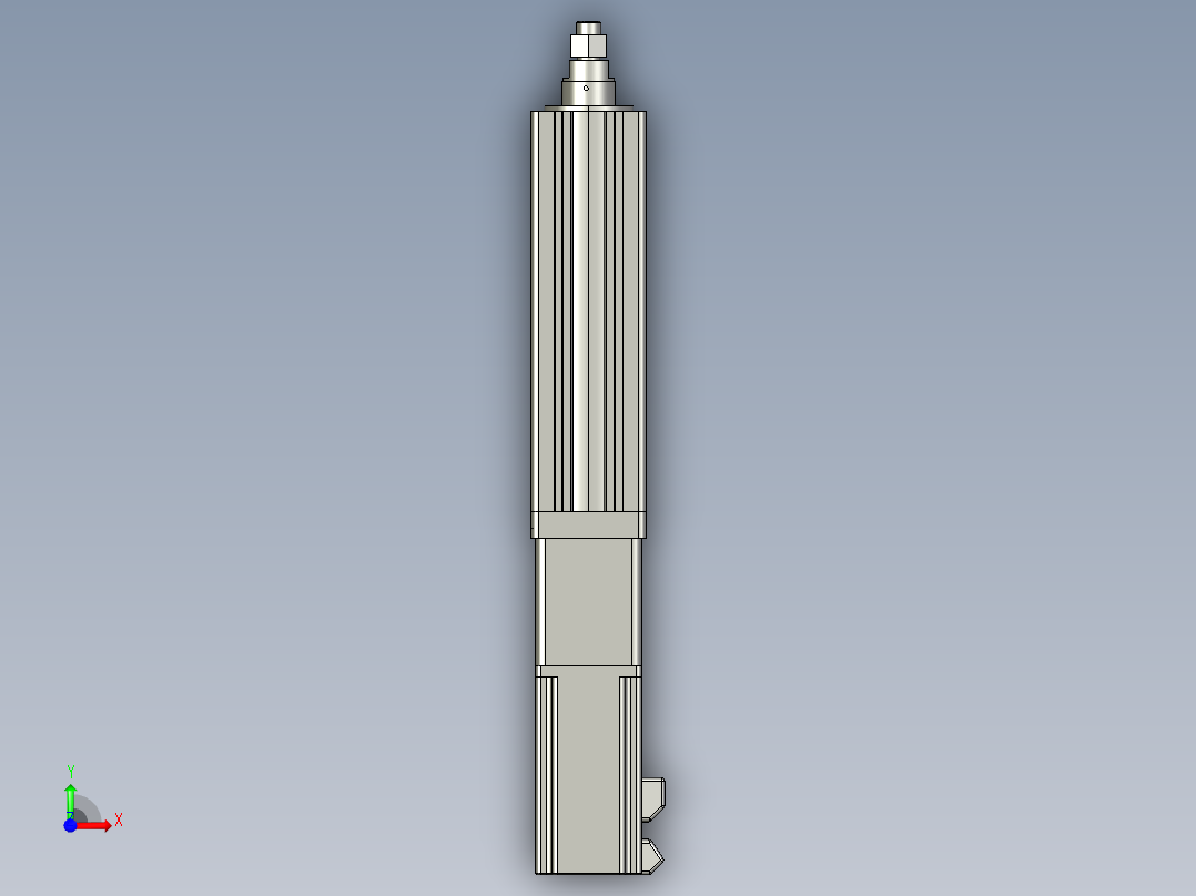 12VZ电动缸-VZ6-S100-BC前视图