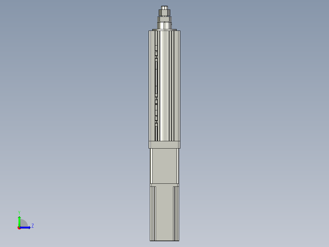 12VZ电动缸-VZ6-S100-BC左视图