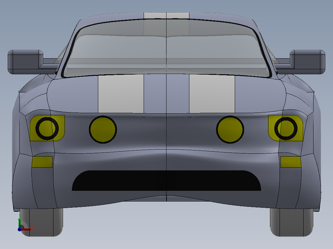 福特野马前视图