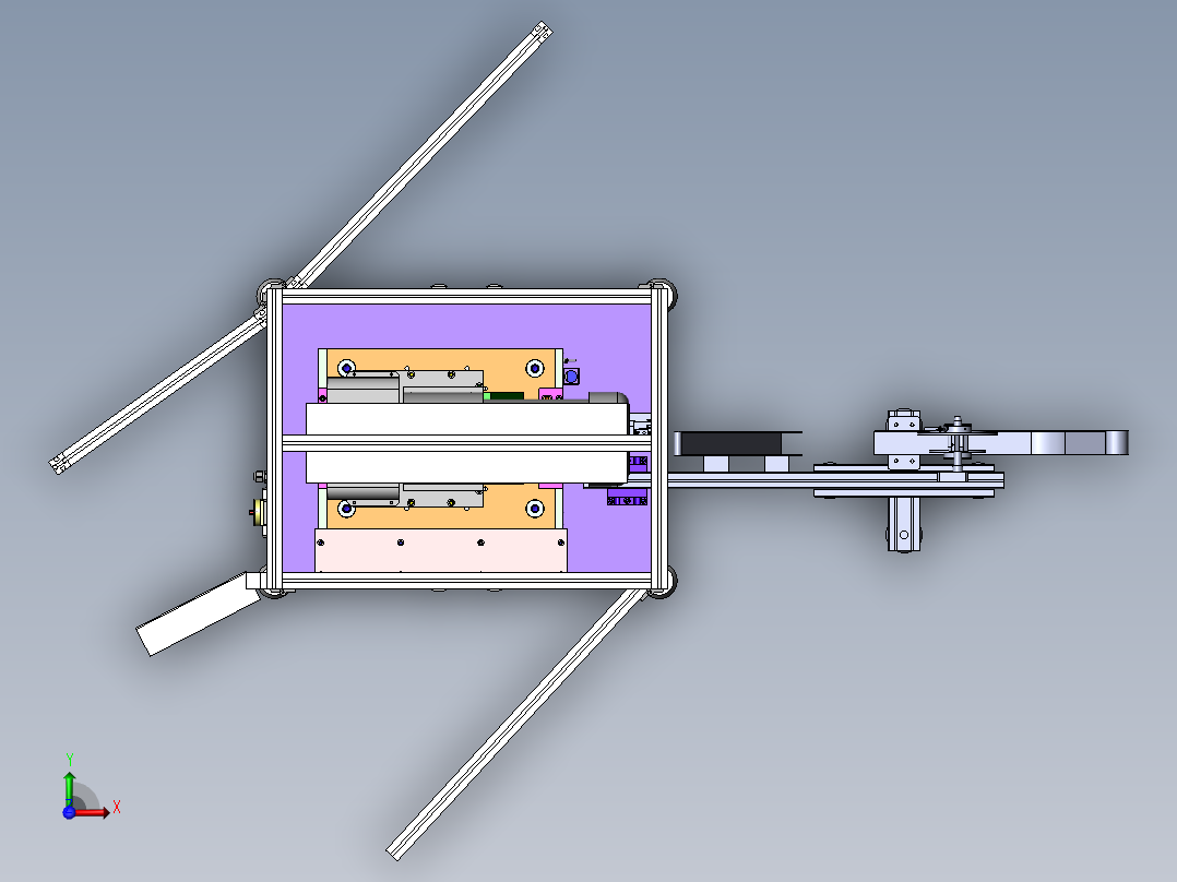 自动冲模裁切端子机前视图